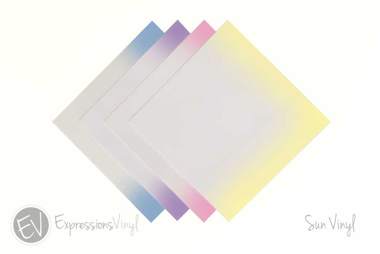 Color Changing Sun Vinyl - Blue - Adhesive Vinyl Choose Your