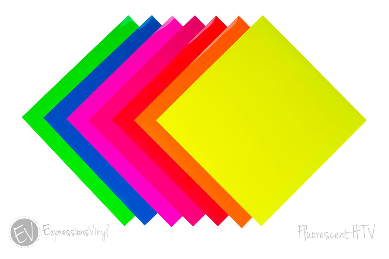 Fluorescent EasyWeed 12X12 Heat Transfer Sheet