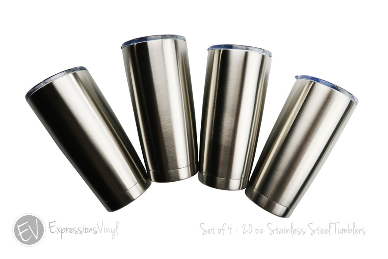 Stainless Steel Tumblers 30 oz - PACK of 4