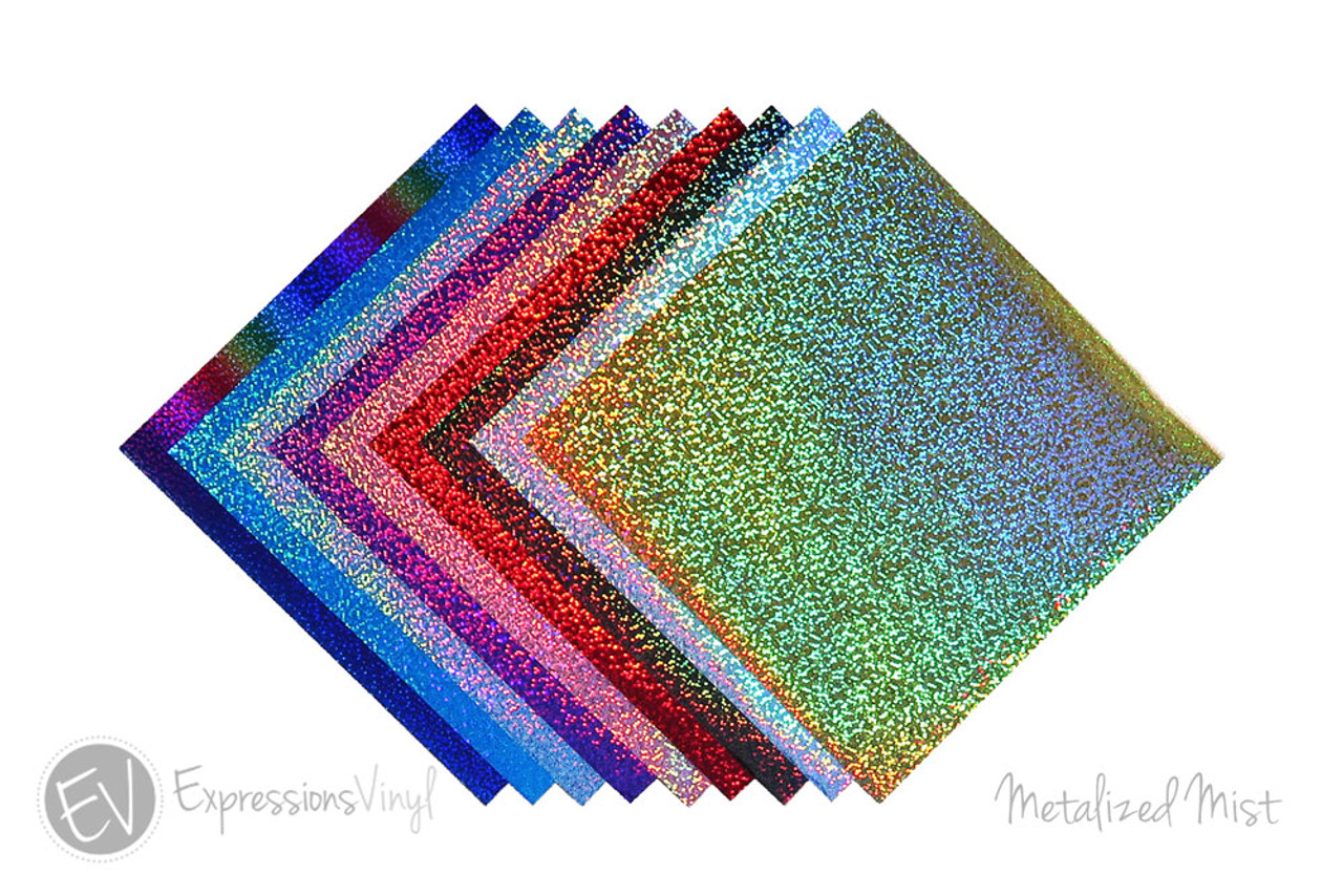 Holographic Rainbow Leopard Adhesive Vinyl Permanent Craft Film
