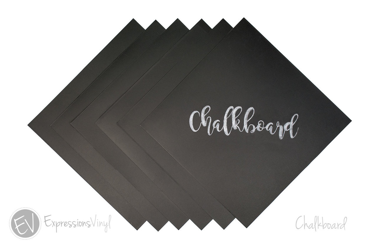 Adhesive Vinyl - Chalkboard Vinyl, 12x12 Sheet Chalkboard Adhesive Vi