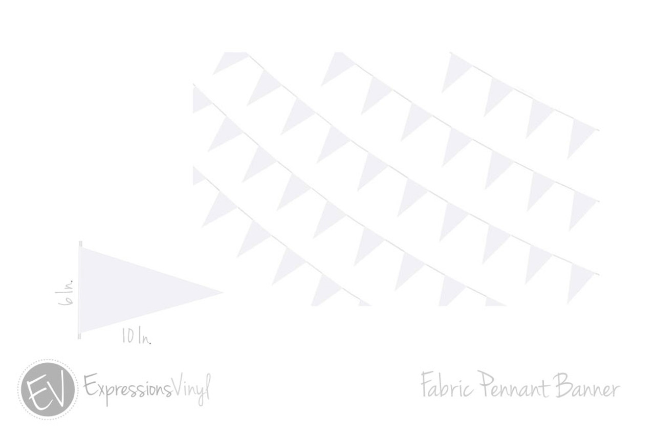 Fabric Pennant Banner Expressions Vinyl fabric-pennant-banner-expressions-vinyl