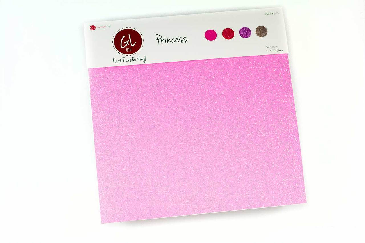 Siser Glitter HTV Iron On Heat Transfer Vinyl 20 x 5ft Roll - Translucent  Light Pink 