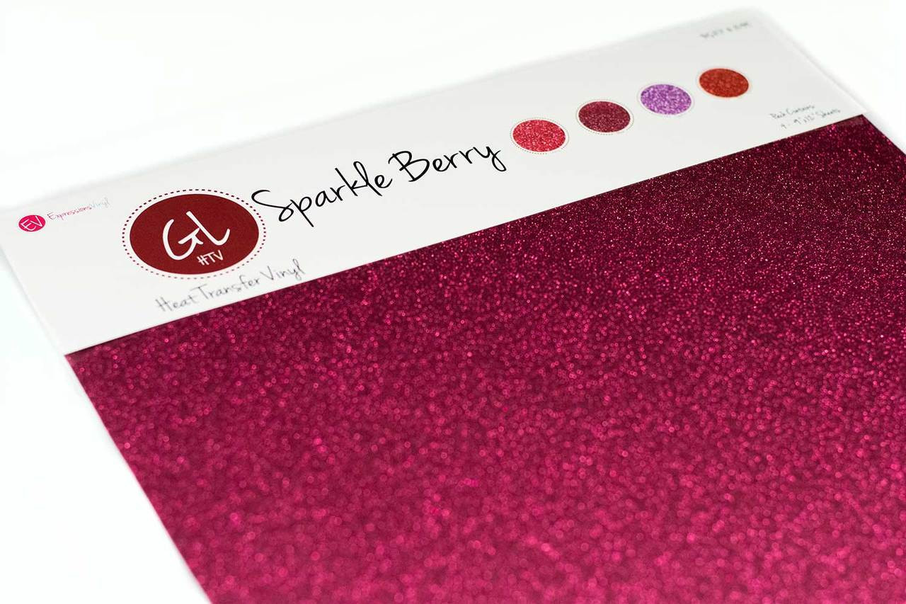 Sparkle Heat Transfer Vinyl - Color Sample Kit - Expressions Vinyl