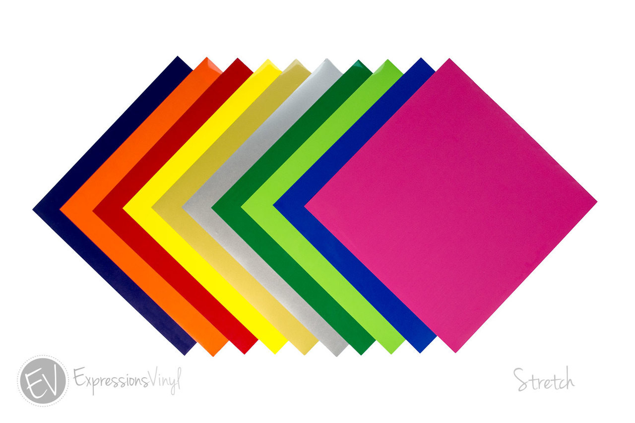 Stretch Heat Transfer Vinyl Collection 12"x12" - Expressions Vinyl
