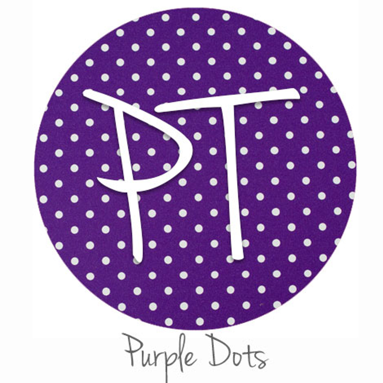 12x12 Permanent Patterned Vinyl - Dots - Purple
