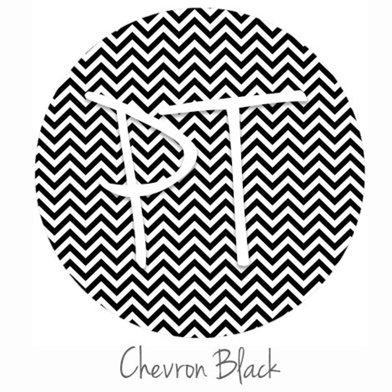12x12 Patterned Heat Transfer Vinyl - Chevron Black - Expressions Vinyl