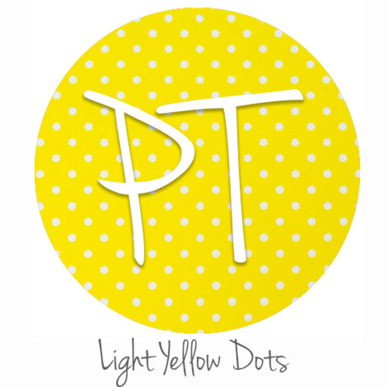 12x12 Patterned Heat Transfer Vinyl - Dots - Light Yellow - Expressions  Vinyl