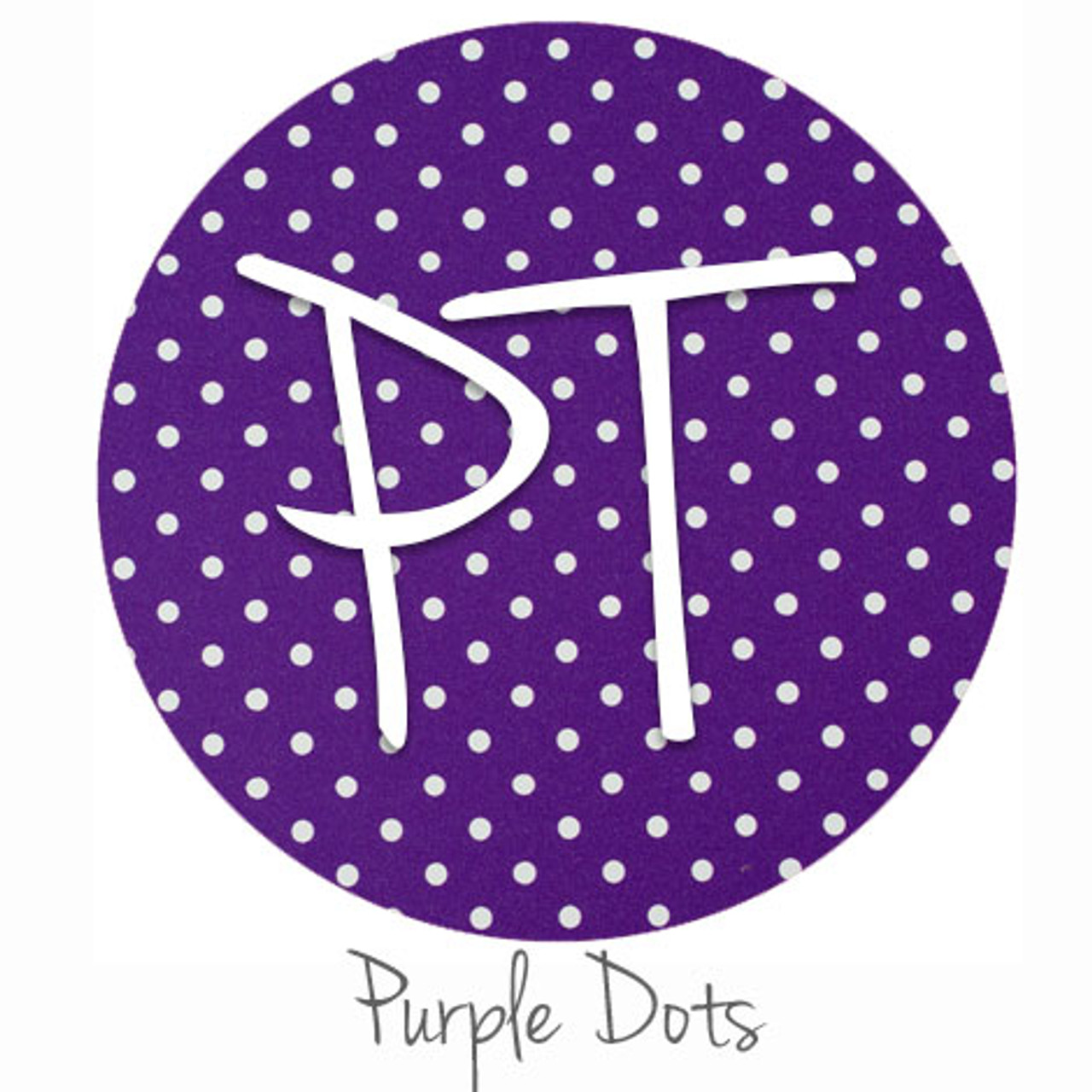 12x12 Patterned Heat Transfer Vinyl - Dots - Purple