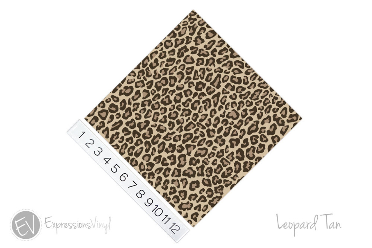 5pcs/Set Leopard Patterned Heat Transfer Vinyl, Stretchable 12 x 10  Cheetah Print HTV Vinyl Sheets for T-Shirt Decoration and DIY Craft Material