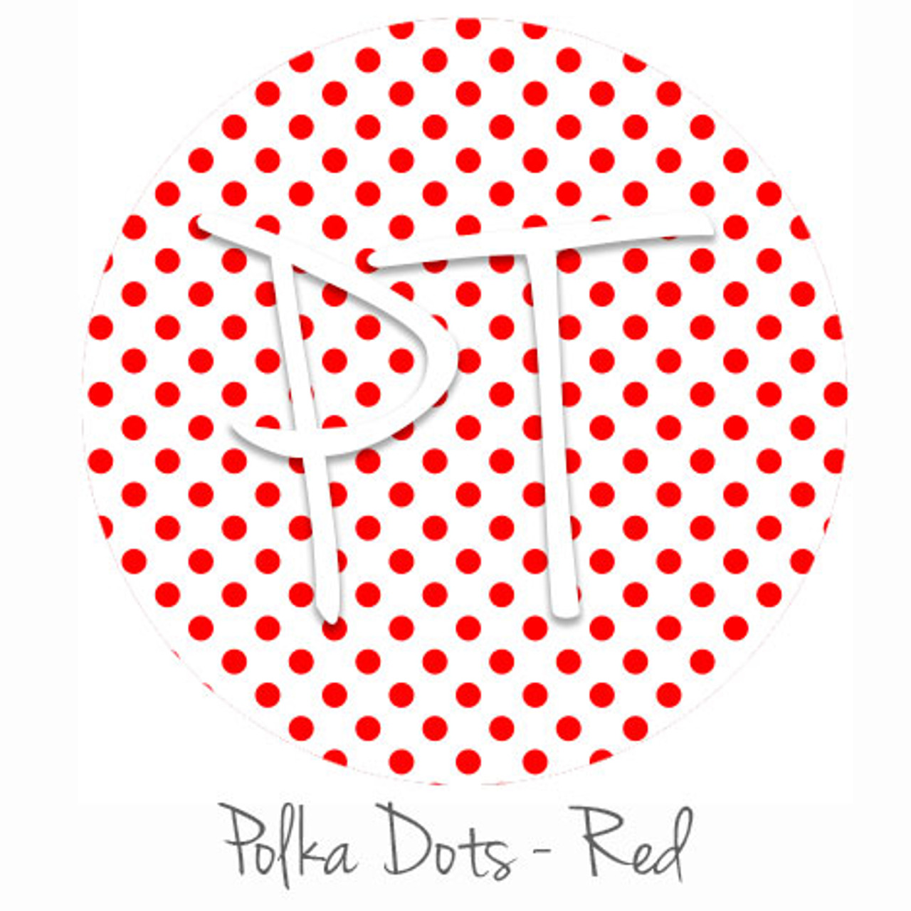 12x12 Patterned Heat Transfer Vinyl - Dots - Red