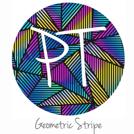 12"x12" Patterned Heat Transfer Vinyl - Geometric Stripes - Expressions  Vinyl