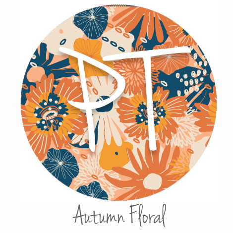 12"x12" Patterned Heat Transfer Vinyl - Autumn Floral - Expressions Vinyl