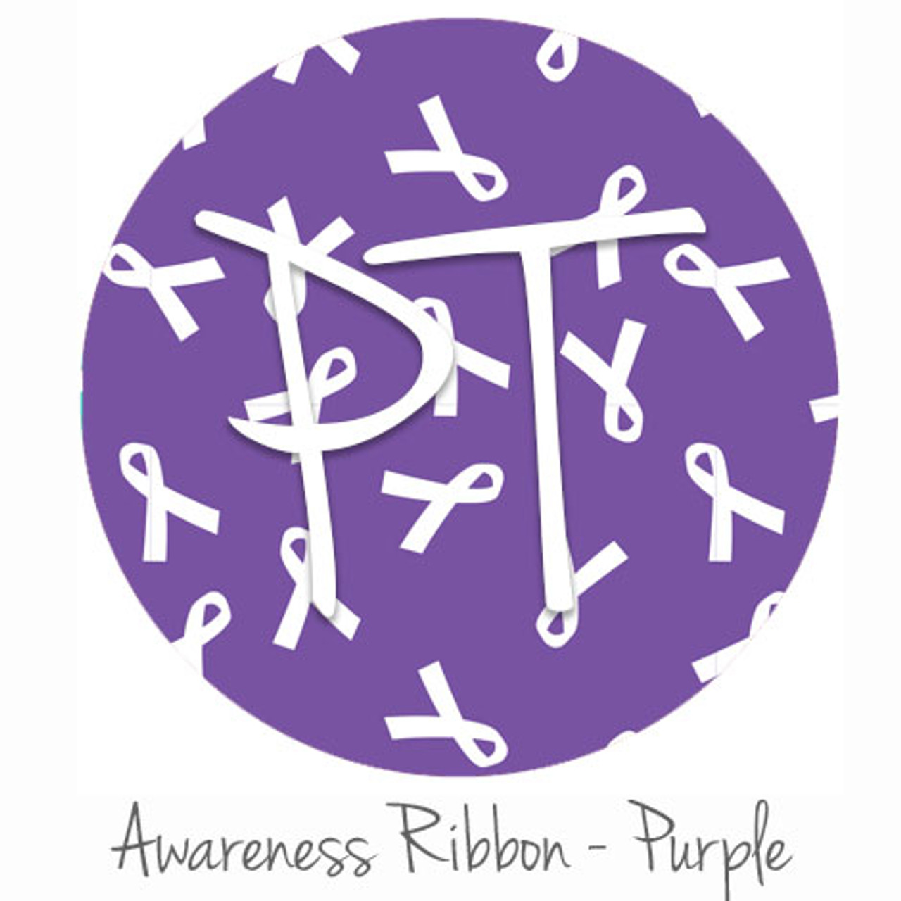 12x12 Permanent Patterned Vinyl - Awareness Ribbon - Purple - Expressions  Vinyl