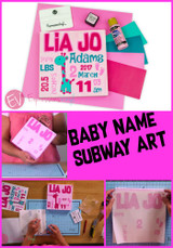 Baby Name Subway Art