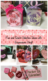 Be Mine, Valentine! Adhesive Vinyl Valentine Ideas