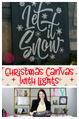 Christmas Canvas with Lights