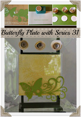 Butterfly Plate With Removable Flowers