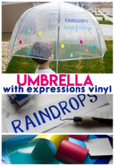 Fun umbrella with Expressions Vinyl