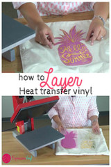 Layering Heat Transfer Vinyl On A Pillow