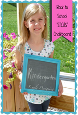 Back To School "Stats" Chalk And Dry Erase Boards