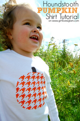 Houndstooth Pumpkin Shirt Tutorial