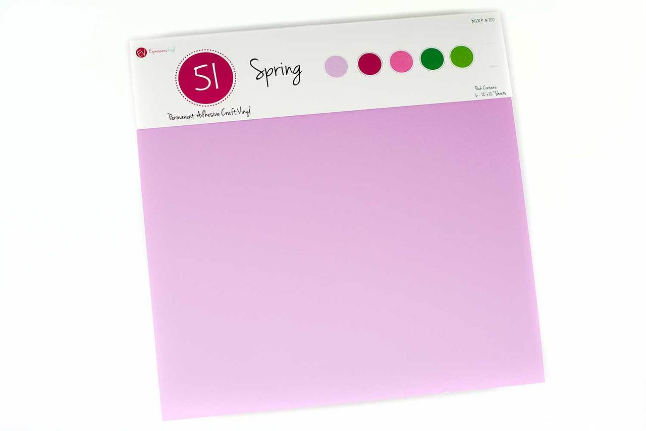 Expressions Vinyl Series 51 12" x 12" Permanent Vinyl Sheet