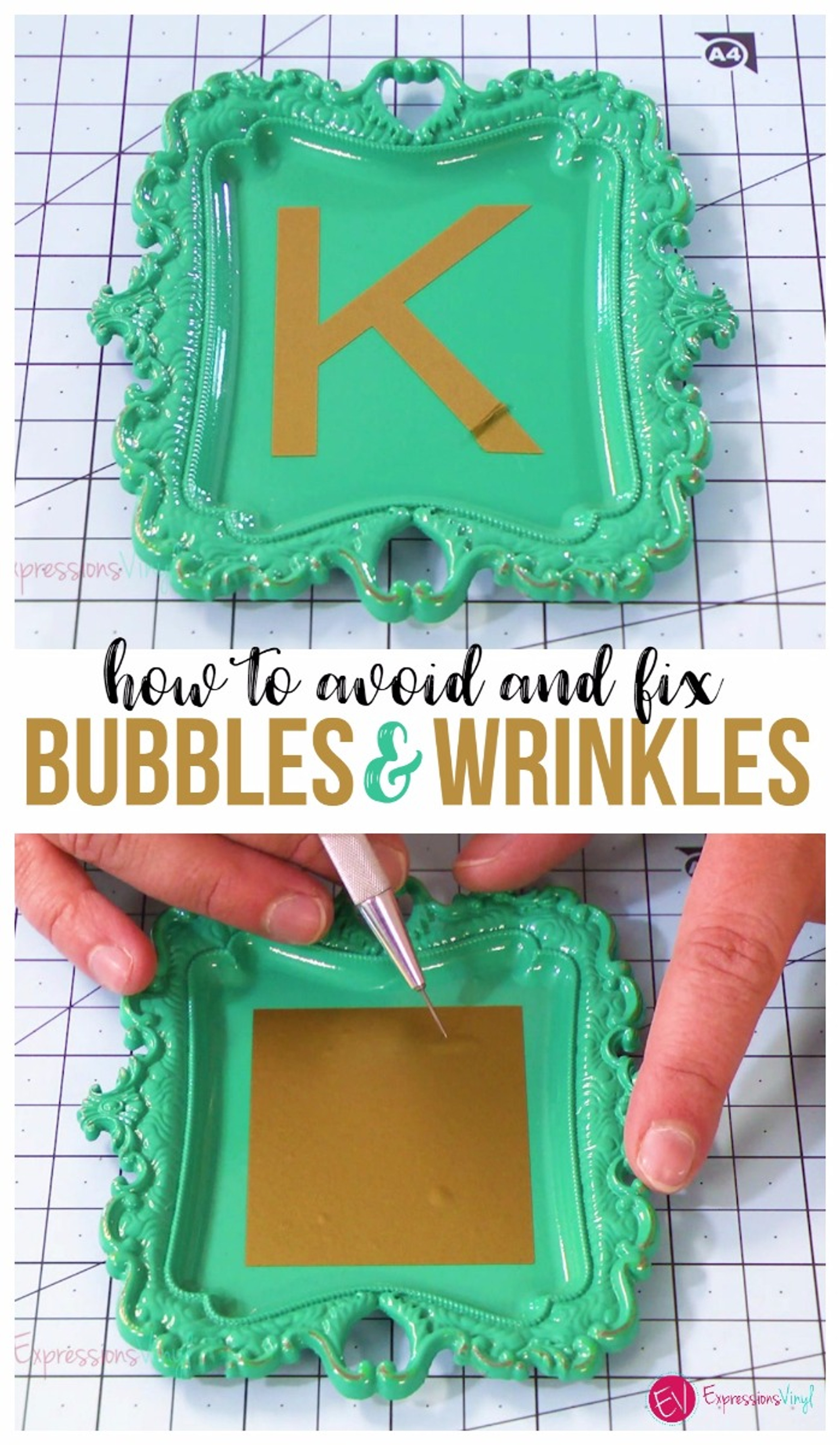 Fixing Wrinkles and Bubbles in Vinyl Expressions Vinyl