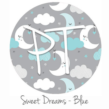 12"x12" Permanent Patterned Vinyl - Sweet Dreams - Blue