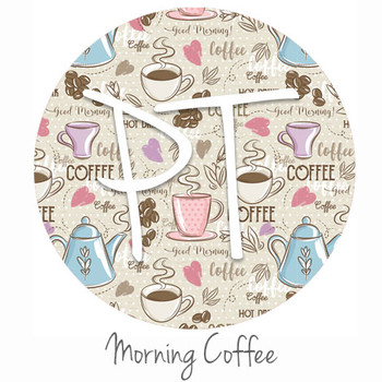 12"x12" Permanent Patterned Vinyl - Morning Coffee