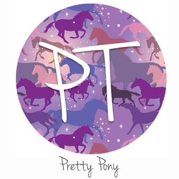 12"x12" Permanent Patterned Vinyl - Pretty Pony