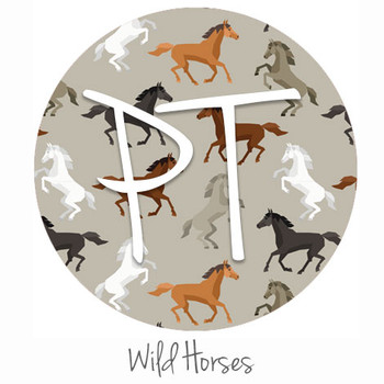 12"x12" Patterned Heat Transfer Vinyl - Wild Horses