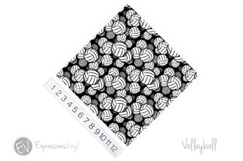 12"x12" Permanent Patterned Vinyl - Volleyball