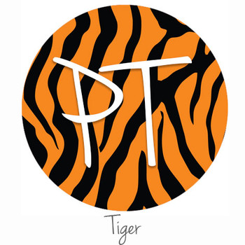 12"x12" Patterned Heat Transfer Vinyl - Tiger