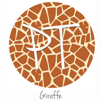 12"x12" Permanent Patterned Vinyl - Giraffe