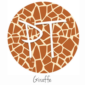 12"x12" Patterned Heat Transfer Vinyl - Giraffe