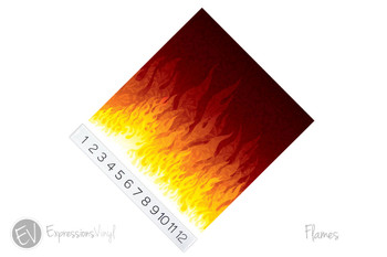 12"x12" Patterned Heat Transfer Vinyl - Flames