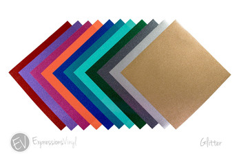 Craftopia Glitter Vinyl Permanent Adhesive, 20 packs, Assorted Colors