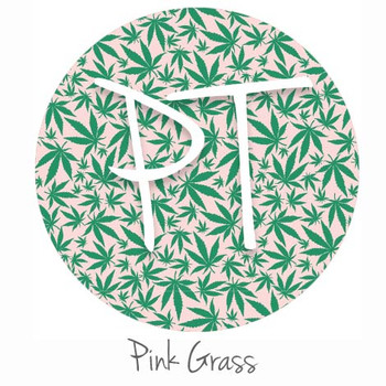 12" x 12" Patterned Heat Transfer - Pink Grass