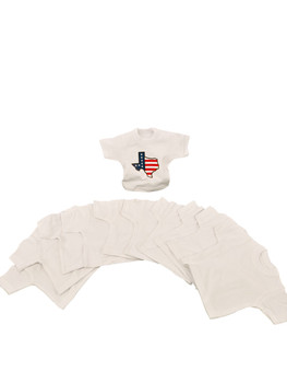 Mini T-Shirt Bundle – 10 Pack of Cotton HTV Blanks (White, Black, Grey, Red) | Expressions Vinyl