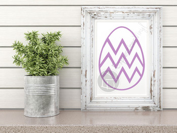 Chevron Egg Digital Cut File