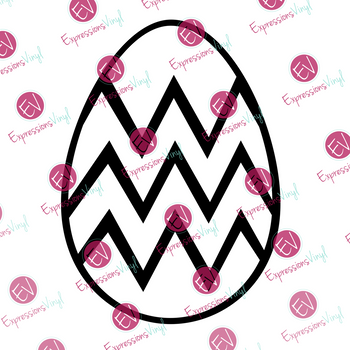 Chevron Egg Digital Cut File