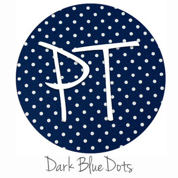 12"x12" Patterned Heat Transfer Vinyl - Dots - Dark Blue