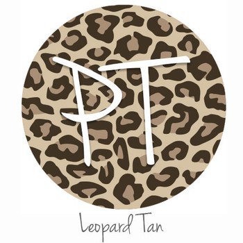 12"x12" Patterned Heat Transfer Vinyl - Leopard Tan