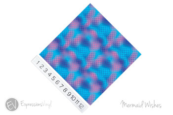 12"x12" Patterned Heat Transfer Vinyl - Mermaid Wishes