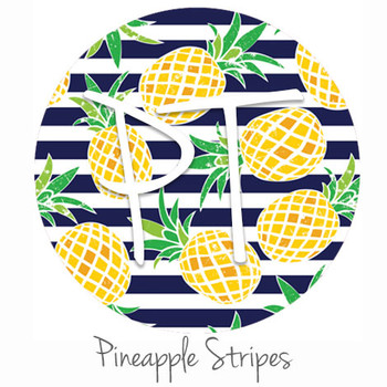12"x12" Permanent Patterned Vinyl - Pineapple Stripes
