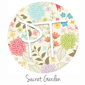 12"x12" Permanent Patterned Vinyl - Secret Garden