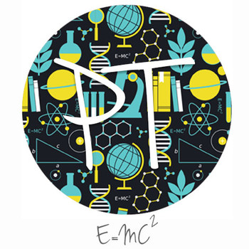 12"x12" Patterned Heat Transfer Vinyl - E=MC2