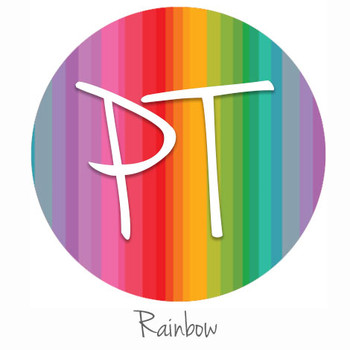 12"x12" Patterned Heat Transfer Vinyl - Rainbow