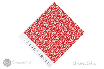 12"x12" Permanent Patterned Vinyl - Christmas Cookies